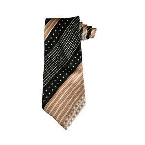 Vintage 70s 80s YSL Yves Saint Laurent Wide silk tie